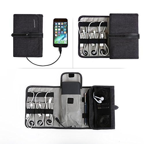 BAGSMART Compact Travel Cable Organizer Portable Electronics