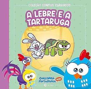 Livro Contos clássicos Galinha Pintadinha Mini - A lebre e a tartaruga