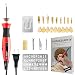 Wood Burning Kit + Free Beginners Guide, Best Pyrography Pen/Woodburner Tool with Adjustable Temperature, 21 PCS Carving/Embossing/Soldering Tips, Stencil, Carving Knife, Stand + Carrying Case primary