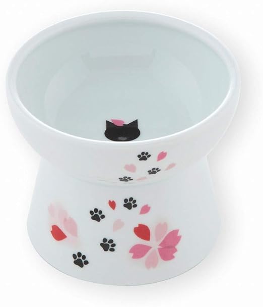 necoichi raised cat food bowl