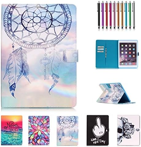 KingCool iPad Mini 4 Case Dream Catcher Printed PU Leather Stand Case for Apple iPad Mini 4