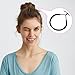 Hotop 10 Pack Ponytail Hooks Elastic Bands Hair Styling, Black