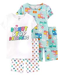 Carter - Pijamas de algodón para niña (4 piezas)