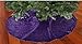 Trlyc 24-Inch Round Decorative Purple Sequin Mini Christmas Tree Skirt