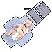 Aautoo Baby Portable Changing Pad Diaper Changing Station Built-in Head Cushion Portable Travel Diapering Changing Pad On The Go