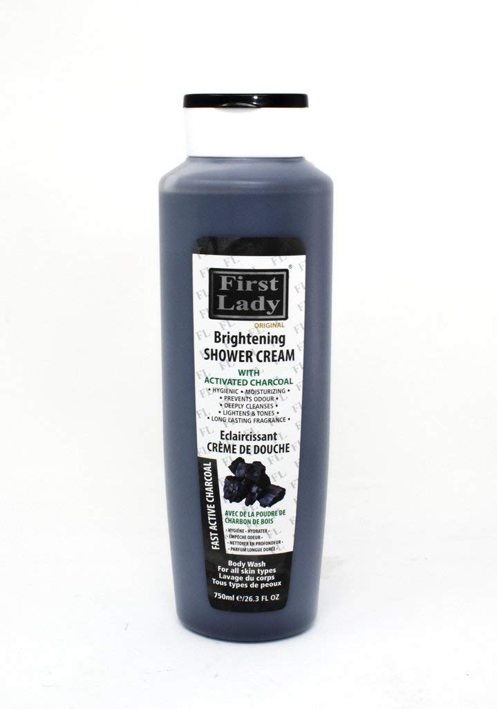 First Lady Skin Brightening Charcoal Hygienic Shower Cream 750ml - Safe & Clean