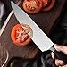 Sharp Chef Knife 8 Inch with Wood Handle for Cooking, Chopping and Kitchen Use