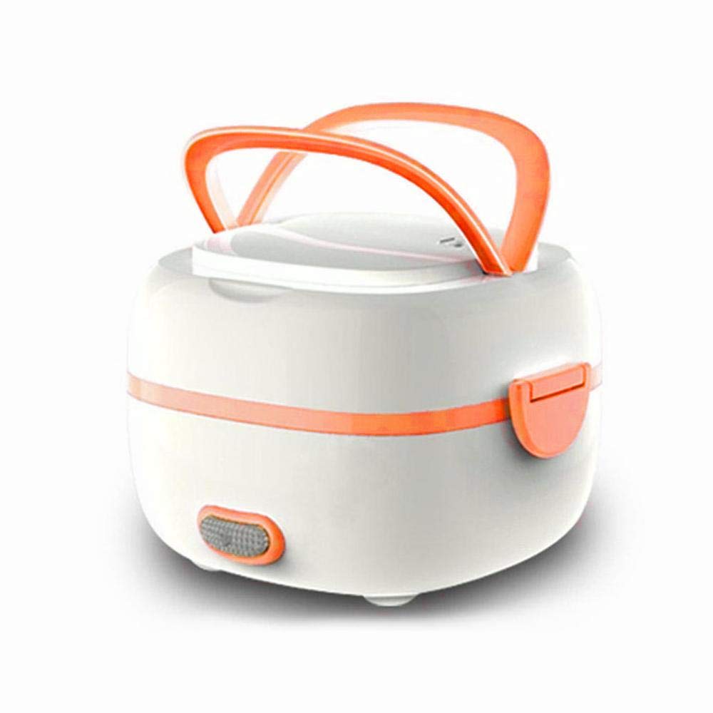 KOBWA Multifunctional Electric Lunch Box, Mini Rice Cooker, Portable Food Heater Steamer with Stainless Steel Bowls, Egg Steaming Rack, Spoon, Measuring Cup for Use in Office Outdoor School