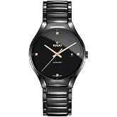 Rado - True Round Open Heart - Unisex Automatic Swiss Watch - 40mm Black Dial - Black High-Tech Ceramic Bracelet - R27056712
