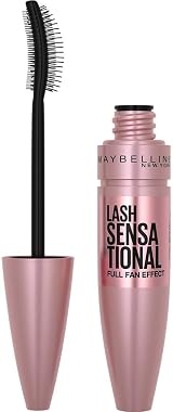 Maybelline Lash Sensational Mascara Very Black Layer-Reveal Brush 6-length