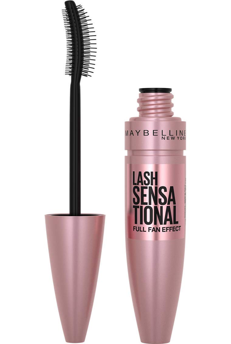 Maybelline Mascara, Lash Sensational Volumizing & Thickening, Eyelash Lengthening, Flake Free Formula, Layer Reveal Brush, Defining Mascara, Maybelline New York, Shade: Very Black