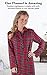 PajamaGram Women's Flannel Nightgown Plaid - Nightgown Womens, Red, L, 12-14