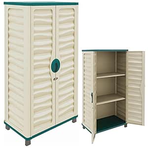 Gabinete de plástico de exteriores para casetas, jardín, garaje, casa