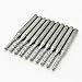 JIUWU 3.175mm Carbide End Mill 2.0mm Cutting Edge Engraving Bits CNC PCB Machinery Pack of 10