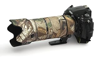 ROLANPRO Camouflage Lens Cover for Nikon AF-S 70-200mm f/2.8E FL ED VR Coat Lens Protective Sleeve Case Raincover-#3 Waterproof