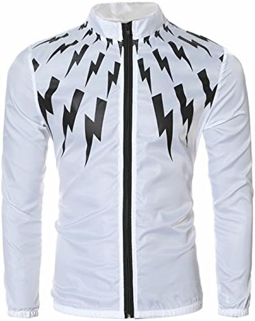 Bestmail Mens Printed Front Zipper Jacket Pullover Coat