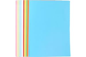 M&G 100 Sheets Colored Copy Printing Paper 10 Assorted Colors, 8.3 X 11.7 in Construction Paper for Card Making Scrapbooking Kids School Office DIY Craft