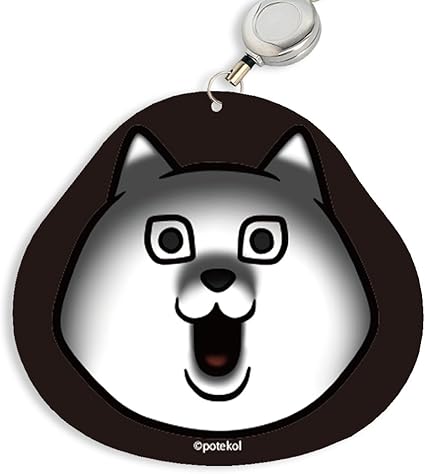 Amazon パスケース 定期入れ Icカード ホルダー キャラクター かわいい おもしろ Line ポテ豆 リール紐付き 目が笑ってない着ぐるみたち D ネコ カードケース デザイン おしゃれ レディース メンズ 子供用 Paca001 ケース カバー 通販