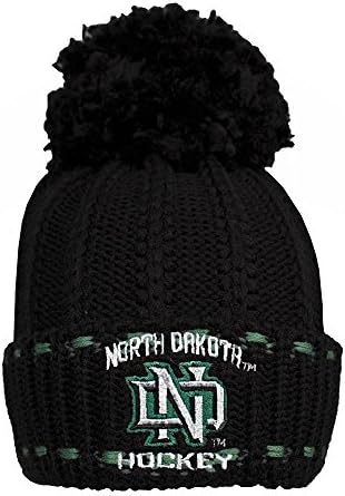 University of North Dakota Hockey Reebok Double Yarn Pom Knit