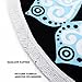 Ricdecor Beach Towel Indian Mandala Microfiber Large Round Beach Blanket with Tassels Ultra Soft Super Water Absorbent Multi-Purpose Towel 59 inch Across (NO.19)