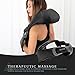 Restorology Deep Kneading Heated Shiatsu Massager for Neck, Back, Shoulders & Legs - Adjustable Intensity & Variable Direction Controls - Includes AC & Car Power Adapters