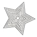 DIY Metal Scrapbook Cutting Dies - Embossing Stencil and Template for Kid's Creative Arts Crafts Supplies, Card Supplies, Wedding and Party Decorations (8 PC Stars)