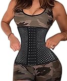 Eleady Waist Trainer lingerie Tummy Cincher Control Slimming Girdle Hourglass Waistband Sport Workout (L, Black)