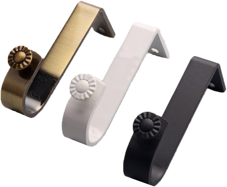 Esupport Heavy Duty Adjustable Curtain Rod Ceiling Mount Brackets