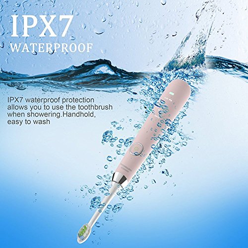 image for SANOTO Electric Wireless Rechargeable Toothbrushes IPX7 Waterproof Son