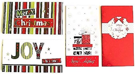 Christmas Money Checks &amp; Gift Card Holders With Envelopes -12 Ct Assorted Holiday Designs