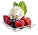 Tasting Appetizer Combo Set / 40 Mini Petite Square Clear Plastic Plates & 50 Silver Tasting Forks (90pc Set)