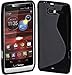 Cimo S-Line Back Case Flexible TPU Cover for Motorola DROID RAZR M (XT907, 4G LTE, Verizon) - Black