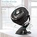 OPOLAR Battery Clip on Fan, Powered by USB or 2200mAh Rechargeable Battery, 360 Adjustable Wind, Personal Clip or Desk Fan with 3 Speeds, Multi Versatile for Hurricanes, Car, and Outdoor