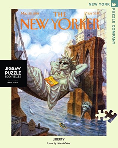 New York Puzzle Company - New Yorker Liberty - 500 Piece Jigsaw Puzzle