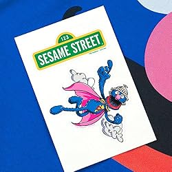 Sesame Street Grover Face T Shirt & Stickers
