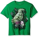 Marvel Big Boys' the Hulk T-Shirt, Kelly Green, S