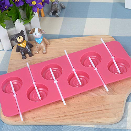 image for Webake Lollipop Mold With Sticks 3 Pack Sucker Molds Chocolate Hard Ca