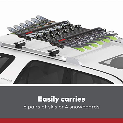 YAKIMA FatCat 6 EVO Premium Ski & Snowboard Mount, Fits Up To 6 Pairs