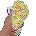 Bhbuy Colossal Colorful Sandwich Triangle Cake Sugar Cream Scented Bread Slow Rising Squeeze Stress Toy