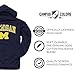 Campus Colors Michigan Wolverine Midsize Logo Hooded Sweatshirt, Medium