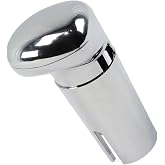 dreamdragon Silver Shift Cover &amp; Knob Compatible with 13/18 Eaton Fuller Peterbilt Kenworth Freightliner