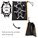 KepooMan 18 Teeth Claws Crampons Non-Slip Shoes Cover Stainless Steel Chain Outdoor Ski Ice Snow Hiking Climbing
