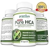 Pure 100% HCA from Garcinia Cambogia - Ultra Potency - 100% Weight Loss Extract - Appetite Suppressant - Effective Weight Loss For Women And Men - 1500mg - 90 Capsules -100% Guarantee