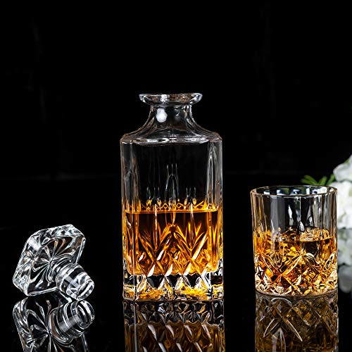 KANARS Whiskey Decanter And Glasses Set in Unique Gift Box Original
