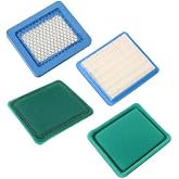 491588s Air Filter+493537S 493537 Pre-cleaner For Briggs and Stratton 491588 4915885 399959,Troy-Bilt TB110 TB230 TB210 725ex 675ex, Toro 20332, Craftsman 33644,Premium Lawn Mower Air Cleaner（2 Pack）