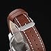 NAVIFORCE Original Genuine Leather Quartz Date Week Waterproof Sport Men Watch 9063 Brown Beige