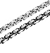 FIBO STEEL 2 Pcs 8MM Stainless Steel Chain Link Bracelets for Men Byzantine Bracelets,8.0 inches