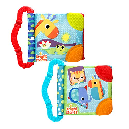 Bright Starts Teethe and Read Teether Book, Assortment of 2, Styles Will Vary, Each sold separately