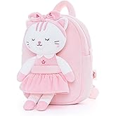 Lazada Cat Toddler Backpack Kitty Kids Backpacks for Girls with Detachable White Cat Toy 9" Age 2+