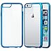 LUVVITT [ClearView] Hybrid Scratch Resistant Back Cover with Shock Absorbing Bumper designed for Apple iPhone 6/6s Plus - Clear / Blue